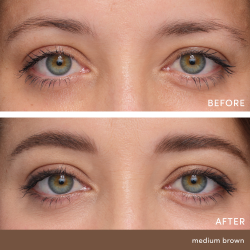 Before After PureBrow Brow Gel MediumBrown