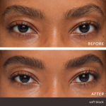 Before After PureBrow Brow Gel SoftBlack