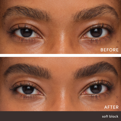 Before After PureBrow Brow Gel SoftBlack